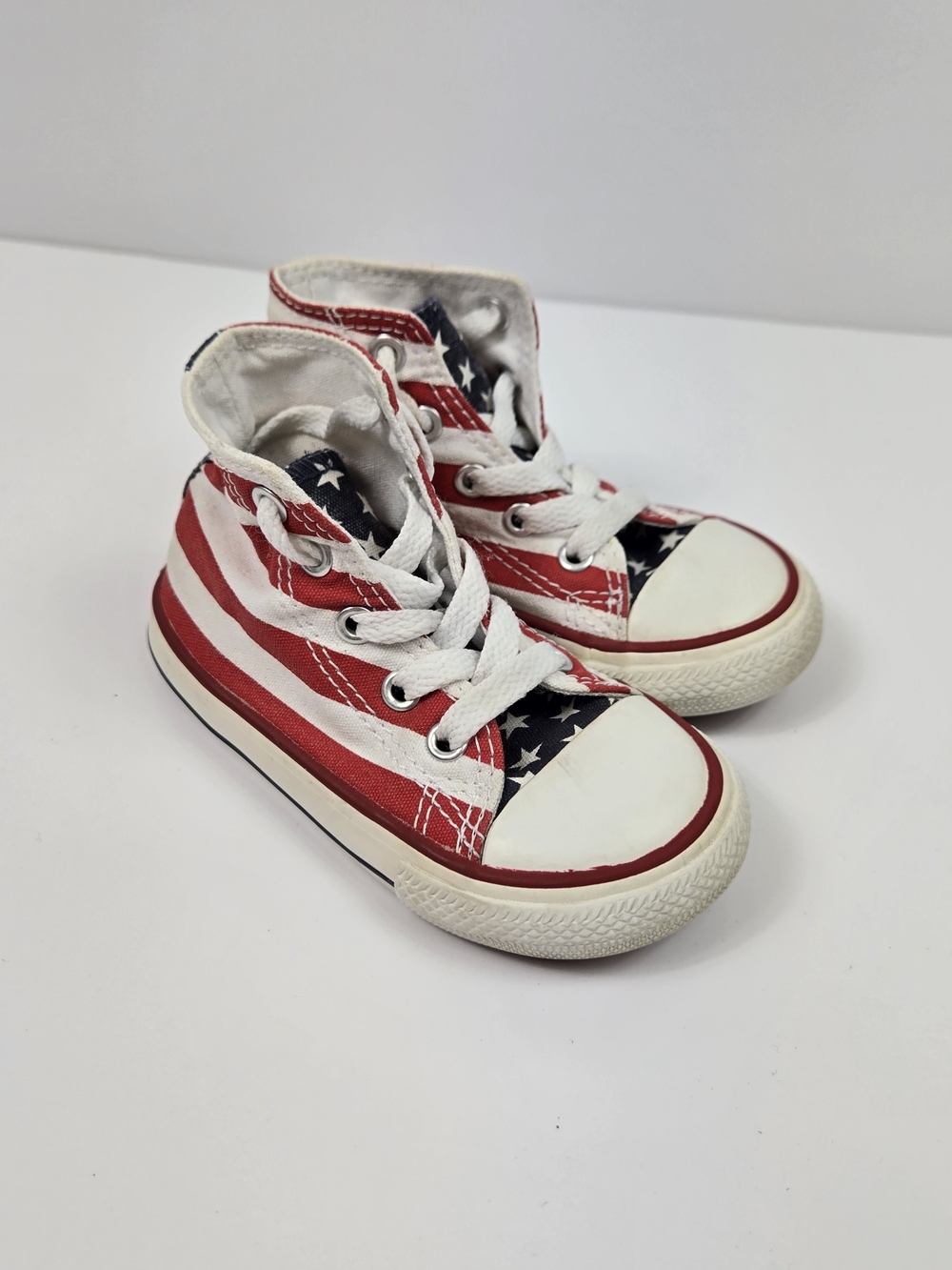 Converse Chuck Taylor All Star American Flag Kids High Top Sneakers US 6